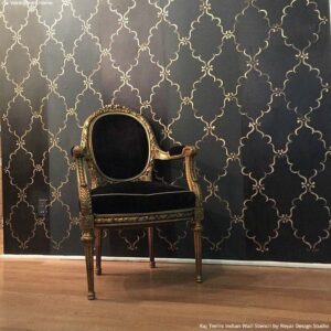 Designer Wall Stencil Reusable Wall Painting Stencil for Home / Office Decoration