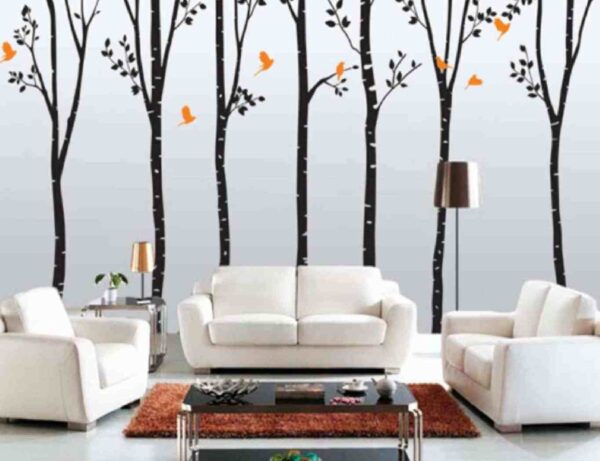 Designer Wall Stencil Reusable Wall Painting Stencil for Home / Office Decoration