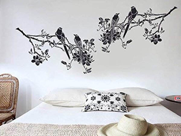 Designer Reusable Wall Stencil for Wall Decor Wall Stencil Stencil  (Pack of 1, Design)