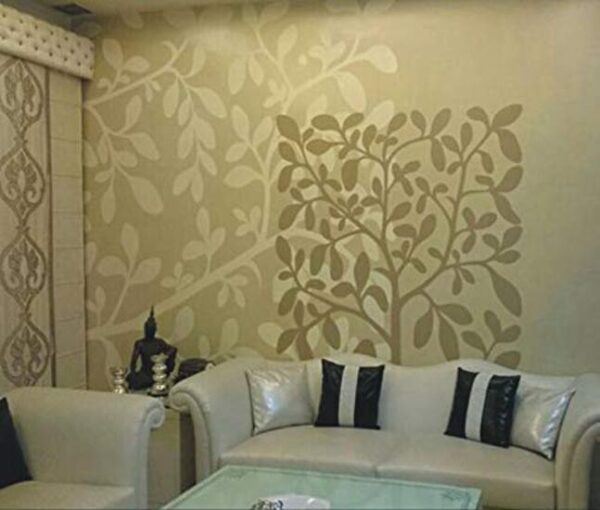 Designer Wall Stencil Reusable Wall Painting Stencil for Home / Office Decoration
